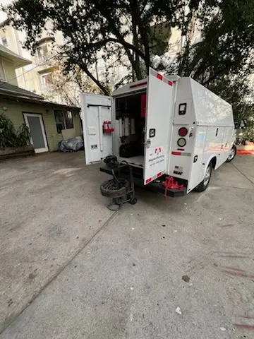 Magnet Plumbing service vehicle on-site for Water Heater Repair in Rockledge Country Club Estates
